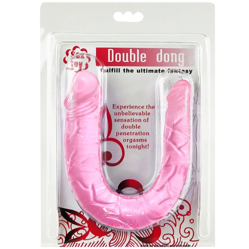 DANCE - DOUBLE DONG DOUBLE PINK DILDO