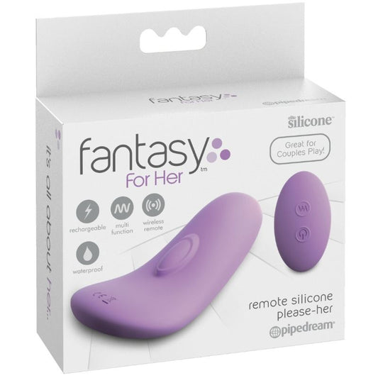 FANTASY FOR HER - MASAJEADOR SILICONA POR CONTROL REMOTO PANTY