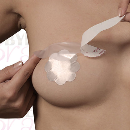 BYE-BRA - BREAST ENHANCER + SILK NIPPLE COVERS F/H CUP