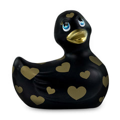 BIG TEASE TOYS - I RUB MY DUCKIE 2.0 | ROMANCE VIBRATING DUCK (BLACK & GOLD)