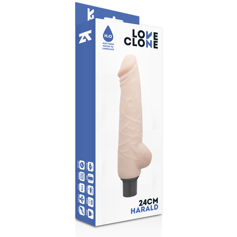 LOVECLONE - HARALD SELF LUBRICATION VIBRATOR 24 CM -OR- 4 CM