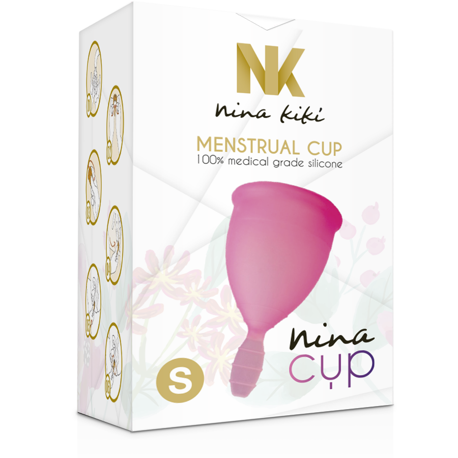 NINA KIKÍ - PINK MENSTRUAL CUP - SIZE S