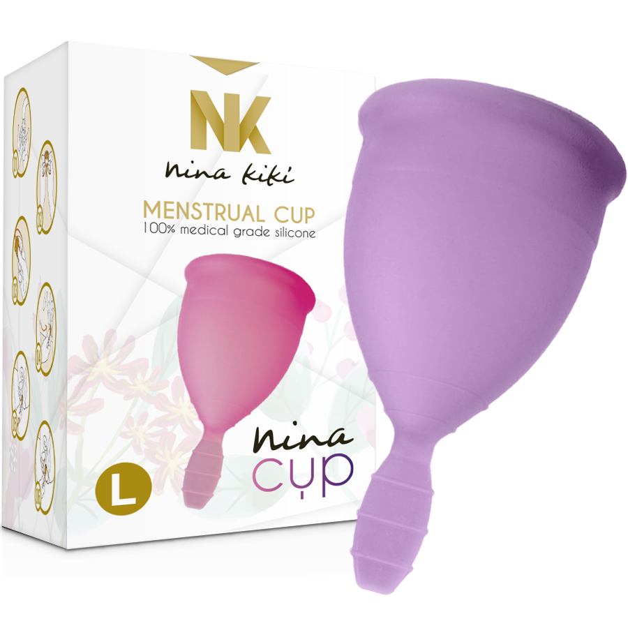 NINA KIKÍ - LILAC MENSTRUAL CUP - SIZE L