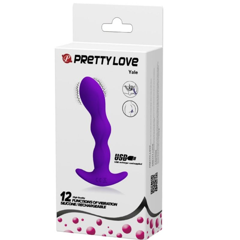 PRETTY LOVE - ANAL MASSAGER 12 VIBRATION MODES LILAC