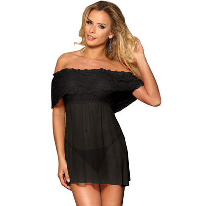 SUBBLIME - SHORT DRESS + BLACK THONG SET S/M