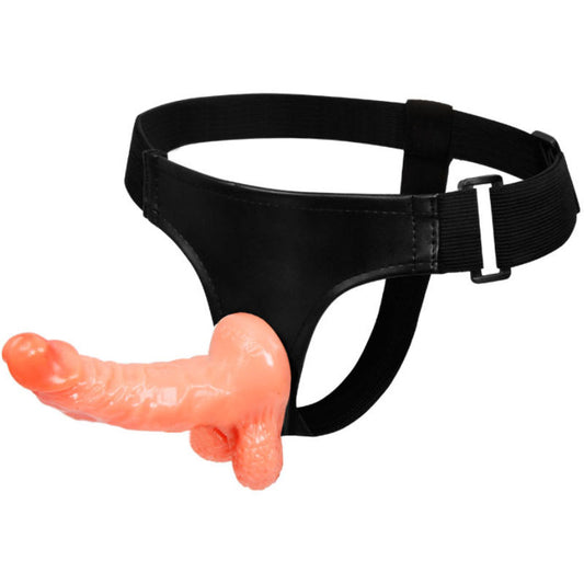 DANCE - HARNESS WITH REALISTIC PENIS AND ULTRA PASSIONATE ADJUSTABLE PANTIES 15.5 CM