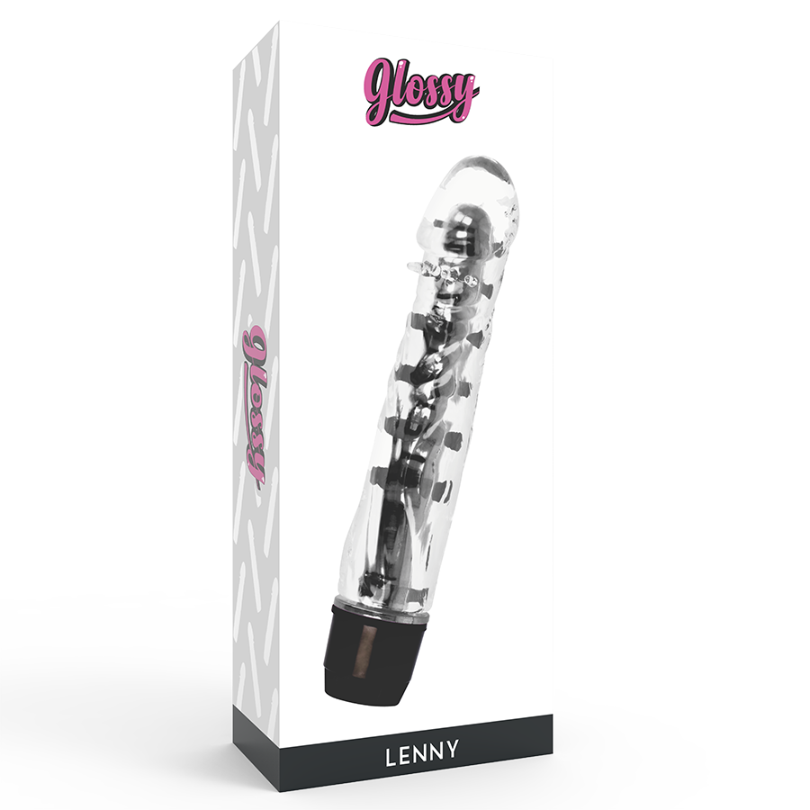 GLOSSY - LENNY BLACK VIBRATOR