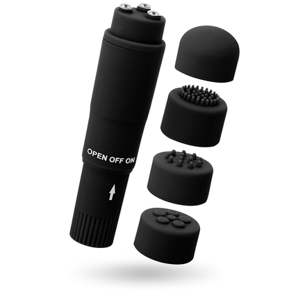 GLOSSY - POCKET KURT MASSAGER BLACK