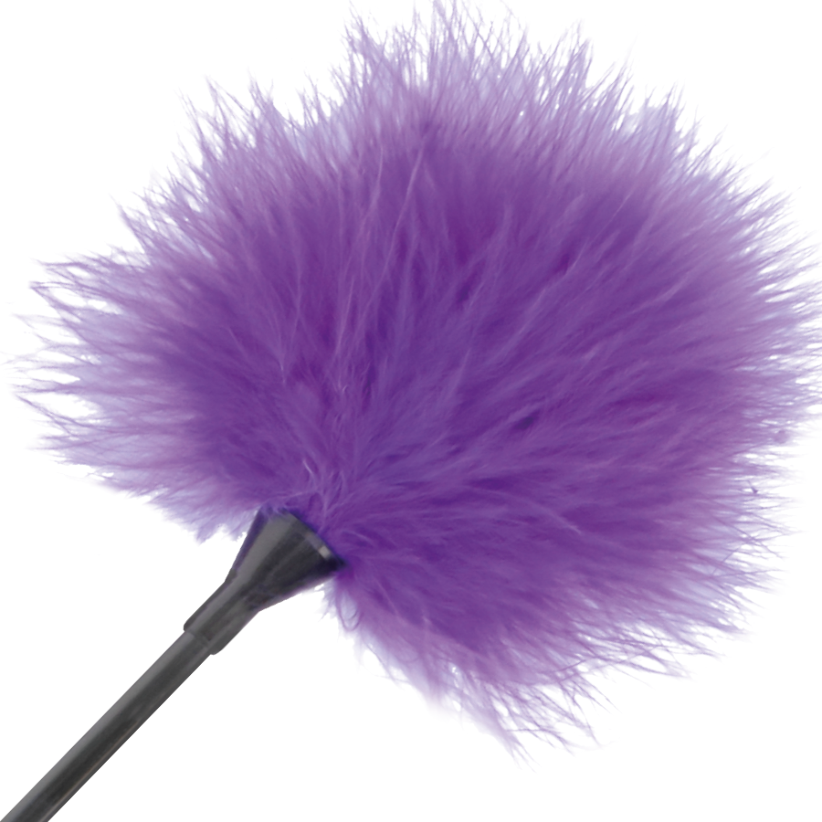 DARKNESS - LILAC STIMULATING FEATHER 42CM