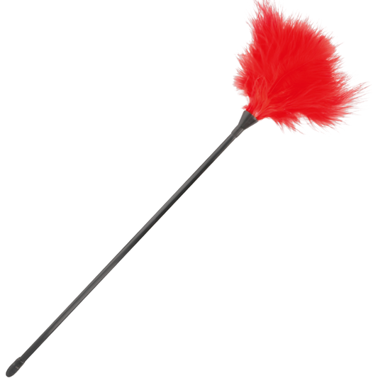 DARKNESS - RED STIMULATING FEATHER 42CM