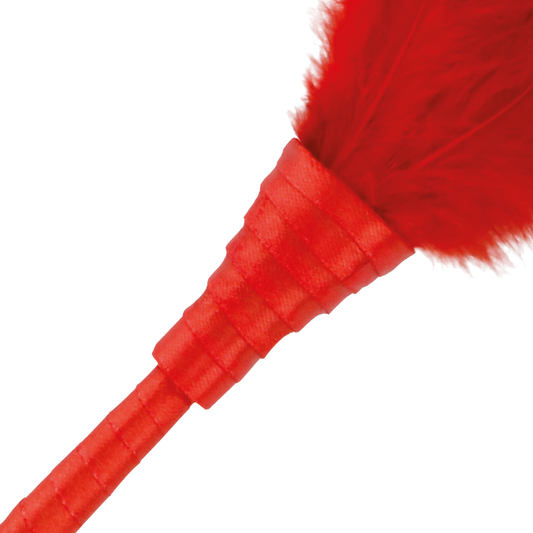 DARKNESS - RED STIMULATING FEATHER 24CM