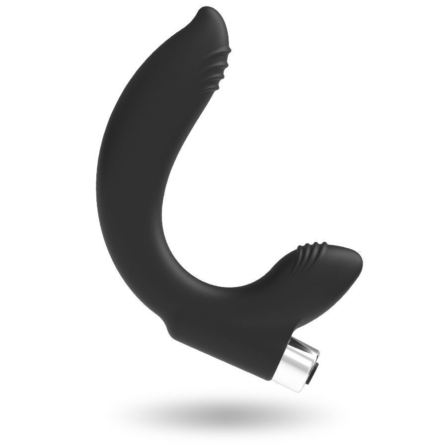 ADDICTED TOYS - RECHARGEABLE PROSTTIC VIBRATOR MODEL 7 - BLACK