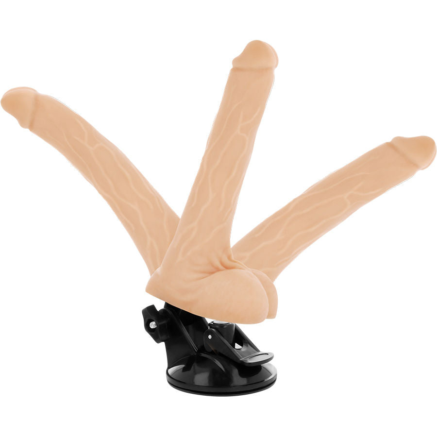 BASECOCK - NATURAL REMOTE CONTROL ARTICULABLE VIBRATOR 18.5 CM -O- 4 CM