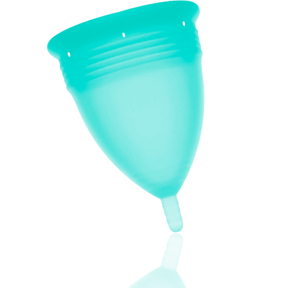 STERCUP - FDA SILICONE AQUAMARINE MENSTRUAL CUP - SIZE L