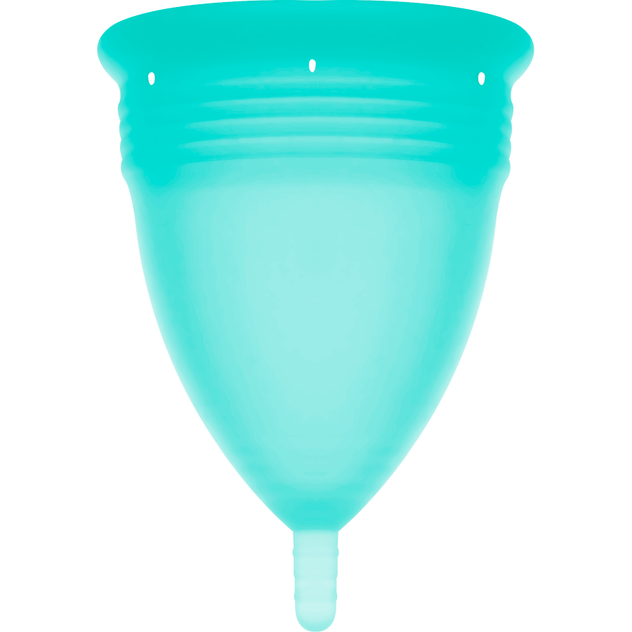 STERCUP - FDA SILICONE AQUAMARINE MENSTRUAL CUP - SIZE L