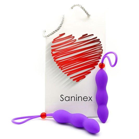 SANINEX - CLIMAX ANAL PLUG WITH LILAC PENIS RING