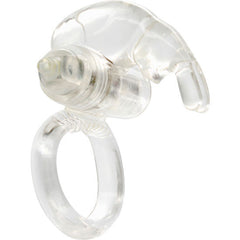 SEVEN CREATIONS - ANILLO VIBRADOR DE SILICONA TRANSPARENTE