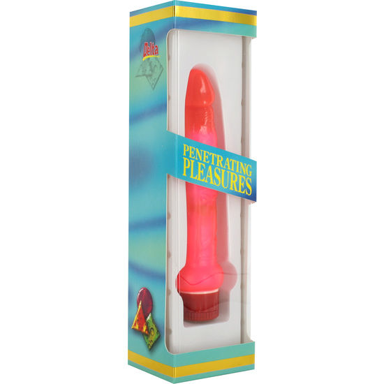 SEVEN CREATIONS - JELLY VIBRADOR ANAL DELGADO ROSA