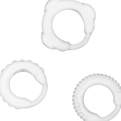 ADDICTED TOYS - SET 3 CLEAR PENIS RINGS