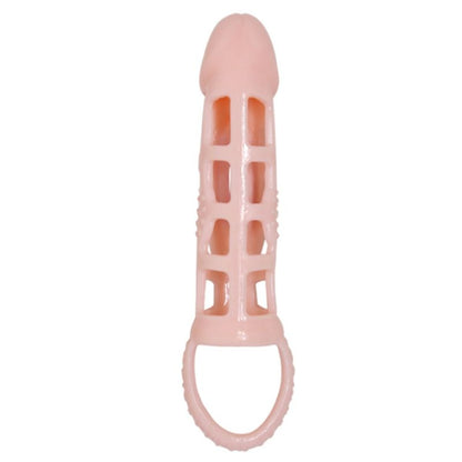 BAILE - VIBRATING PENIS EXTENSION SLEEVE WITH NATURAL STRAP 13.5 CM