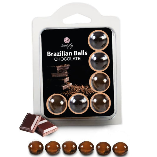 SECRETPLAY - SET 6 BRAZILIANS CHOCOLATE BALLS