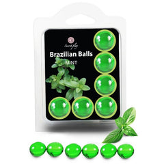 SECRETPLAY - SET 6 BRAZILIANS BALLS MINT