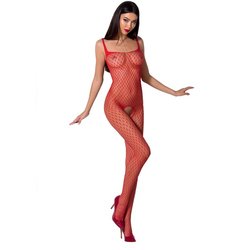 PASSION - WOMAN BS071 BODYSTOCKING BLACK ONE SIZE