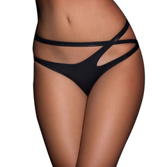 QUEEN LINGERIE - DOUBLE CROSSED STRAP PANTIES S/M