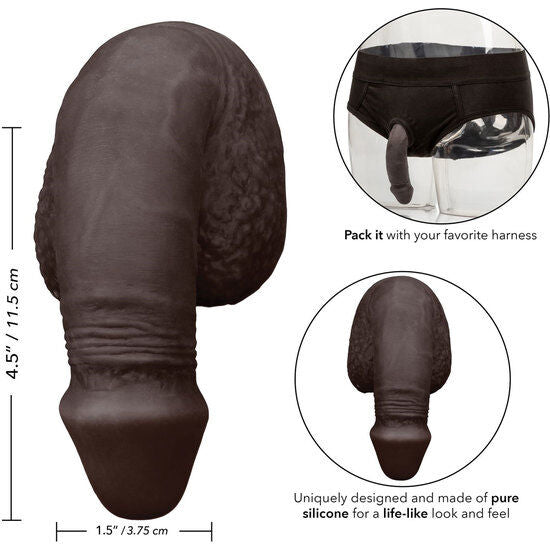 CALEXOTICS - PENIS PACKING SILICONE PENIS 12.75CM BLACK