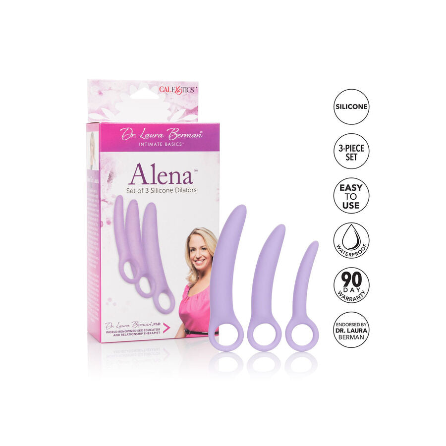 CALEXOTICS - DR LAURA BERMAN ALENA SET OF 3 SILICONE VAGINAL DILATORS