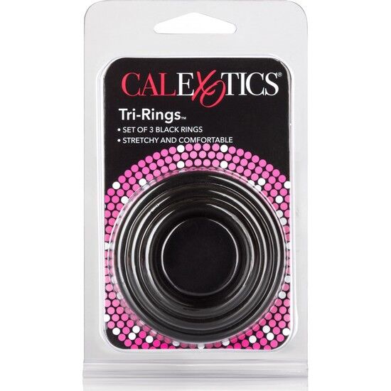 CALEXOTICS - SET THREE BLACK RINGS ERECTION