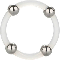 CALEXOTICS - SILICONE RING WITH STEEL BEADS SIZE L