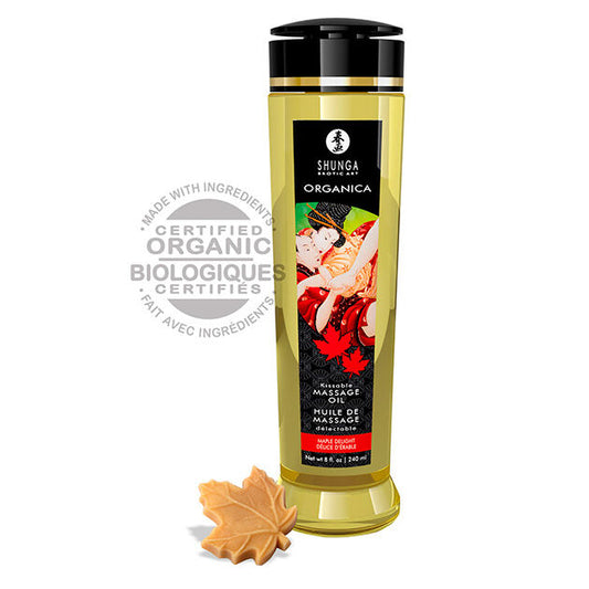 SHUNGA - MAPLE DELICIOUS ORGANIC MASSAGE OIL 240 ML