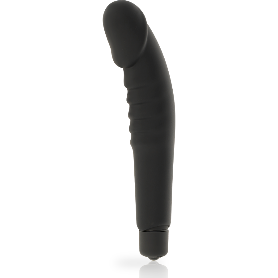 DOLCE VITA - REALISTIC  PLEASURE VIBRADOR SILICONA NEGRO