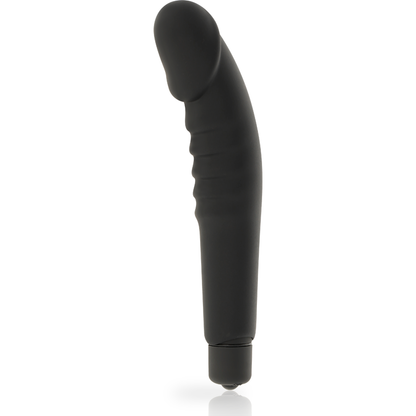 DOLCE VITA - REALISTIC PLEASURE BLACK SILICONE VIBRATOR