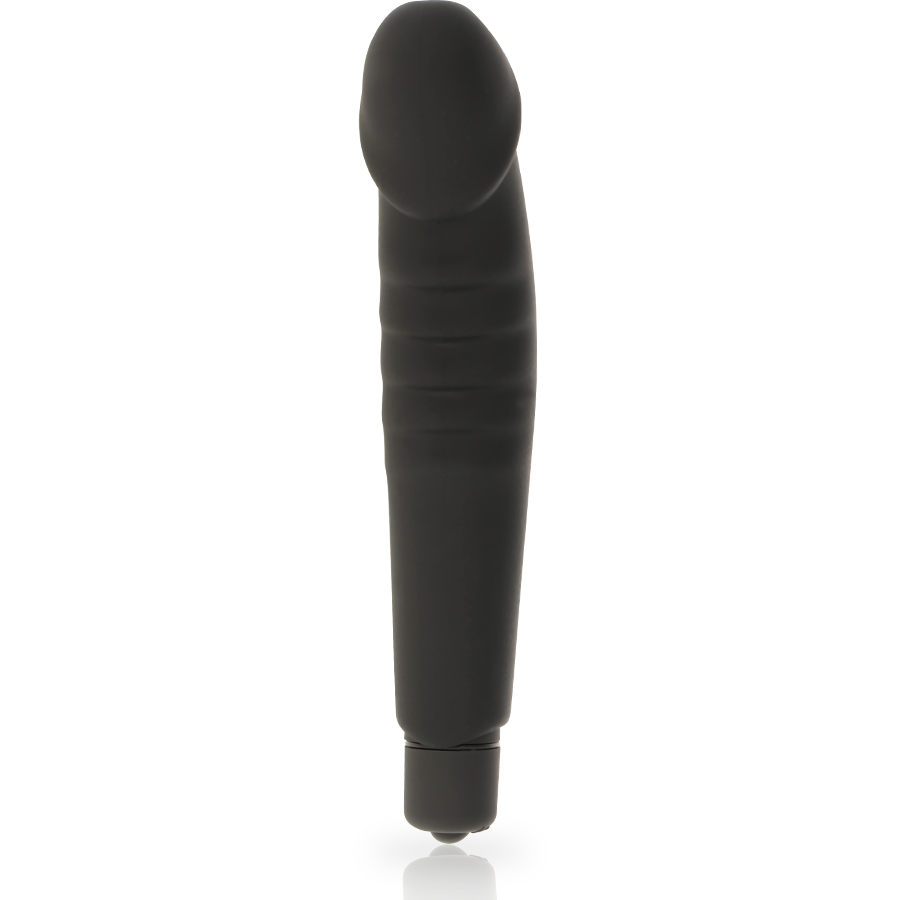 DOLCE VITA - REALISTIC PLEASURE BLACK SILICONE VIBRATOR