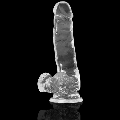 X RAY - CLEAR TRANSPARENT REALISTIC DILDO 18.5 CM -O- 3.8 CM