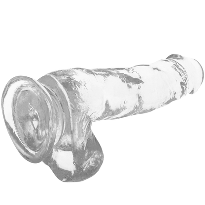 X RAY - CLEAR TRANSPARENT REALISTIC DILDO 18.5 CM -O- 3.8 CM