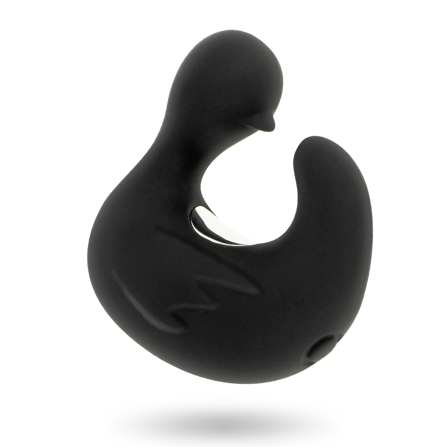 BLACK&amp;SILVER - DUCKYMANIA RECHARGEABLE SILICONE STIMULATING DUCK THIMBLE