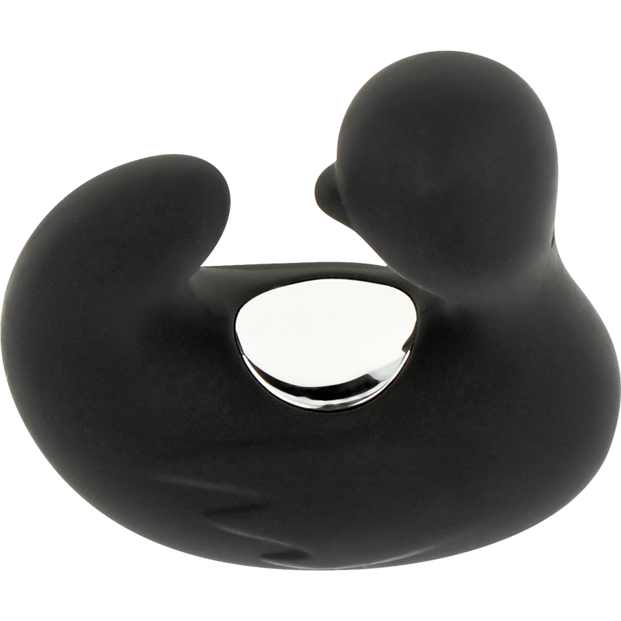 BLACK&amp;SILVER - DUCKYMANIA RECHARGEABLE SILICONE STIMULATING DUCK THIMBLE