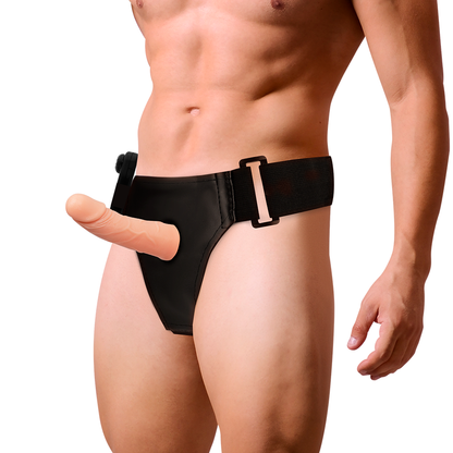 HARNESS ATTRACTION - HOLLOW HARNESS FRAMES WITH VIBRATOR 15 CM -OR- 5 CM