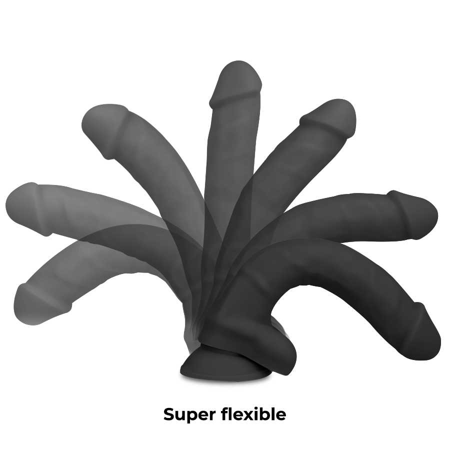 COCK MILLER - JOINTABLE DENSITY COCKSIL SILICONE BLACK 18 CM