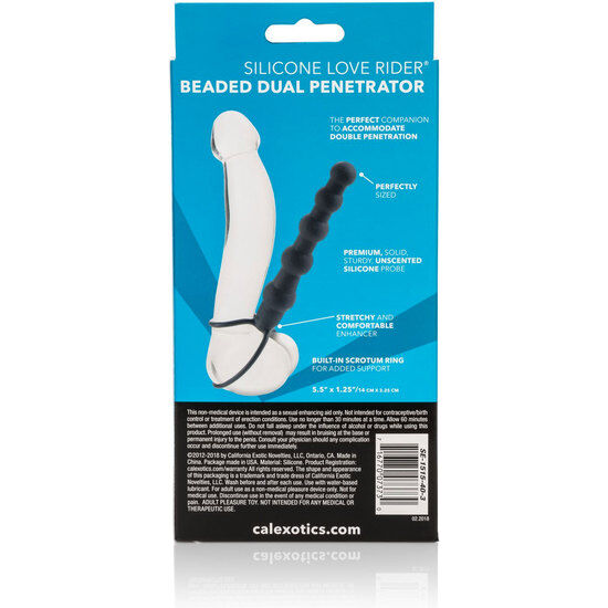 CALEXOTICS - BEADED DUAL PENETRATOR DOUBLE PENETRATOR