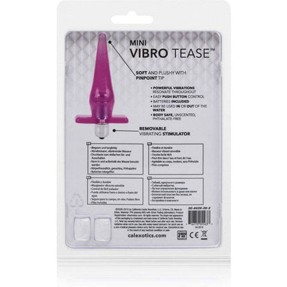 CALEXOTICS - MINI VIBRO TEASE PLUG VIBRATOR PINK