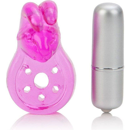 CALEXOTICS - MICRO VIBE AROUSEL BUNNY VIBRATING RING PINK