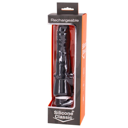 SEVEN CREATIONS - BLACK RECHARGEABLE VIBRATOR 7V 20 CM