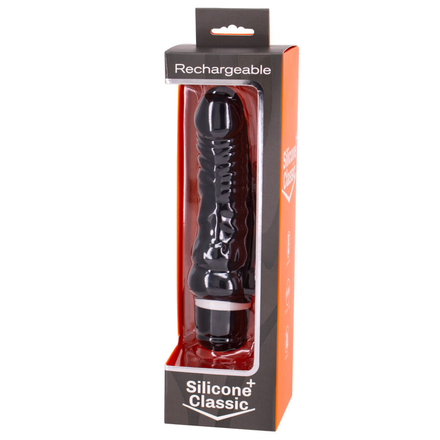 SEVEN CREATIONS - VIBRADOR RECARGABLE NEGRO 7V 18 CM MODELO 2