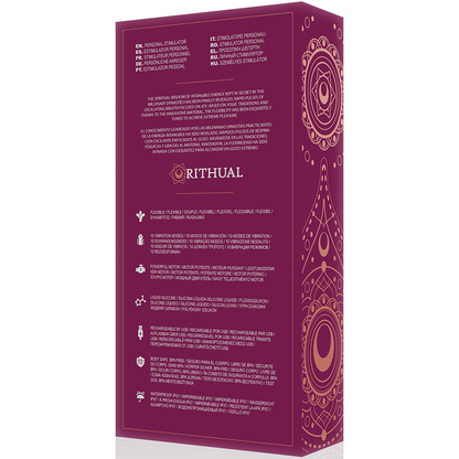 RITHUAL - KRIYA ESTIMULADOR PUNTO-G RECARGABLE ORQUIDEA