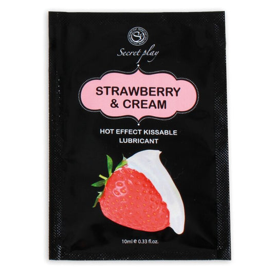 SECRETPLAY - STRAWBERRY &amp; CREAM LUBRICANT SINGLE DOSE 10 ML