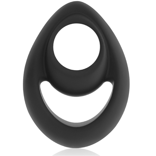 POWERING - SUPER FLEXIBLE AND RESISTANT PENIS AND TESTICLES RING PR14 BLACK